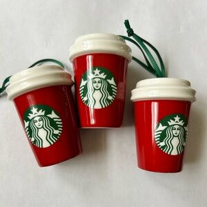 Starbucks Festive STATE Red Cup Ornaments